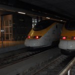 Eurostar tog klare til avgang ved Brüssel Midi Eurostar tog klare til avgang ved Brüssel Midi