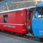 Albula Express klar til avgang fra Chur