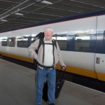 Terje på vei til å ta Eurostar fra London Terje på vei til å ta Eurostar fra London